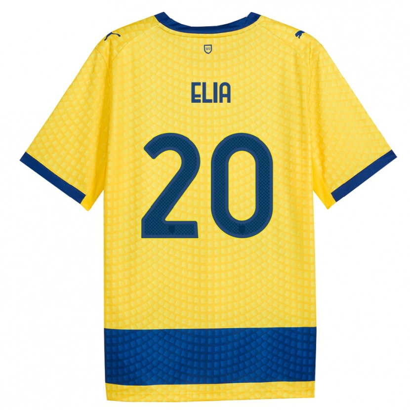 Danxen Dame Alessandro Elia #20 Gul Blå Svart Bortetrøye Drakt Trøye 2026/27 Skjorter T-Skjorte
