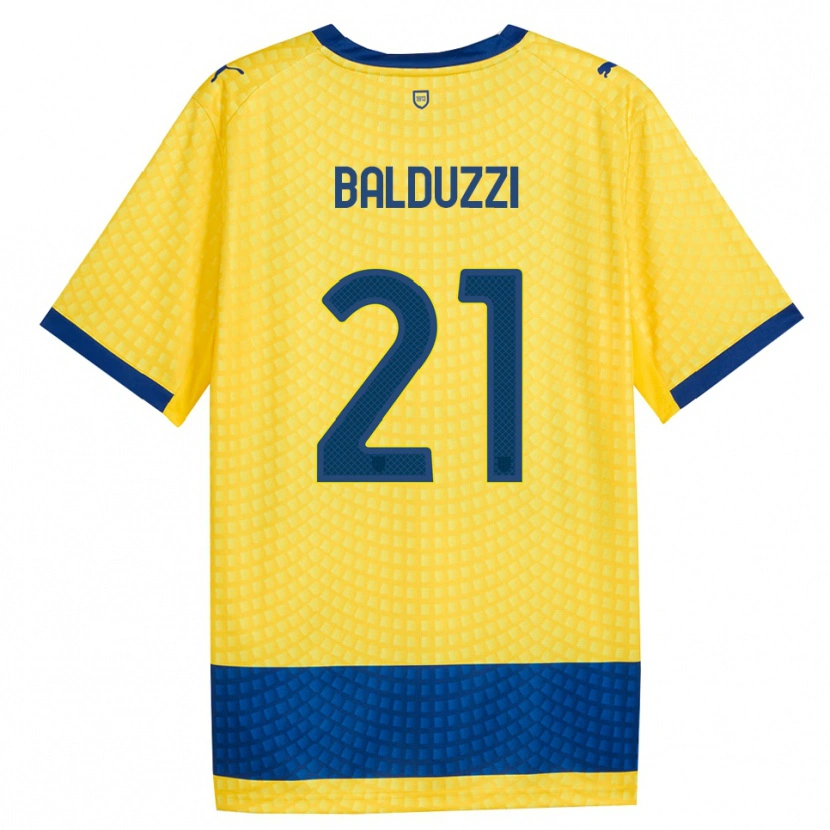 Danxen Dame Davide Balduzzi #21 Gul Blå Svart Bortetrøye Drakt Trøye 2026/27 Skjorter T-Skjorte