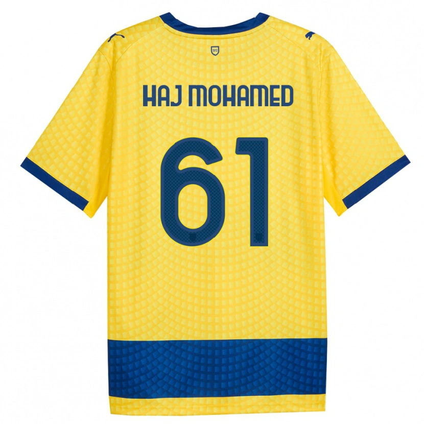 Danxen Dame Anas Haj Mohamed #61 Gul Blå Svart Bortetrøye Drakt Trøye 2026/27 Skjorter T-Skjorte