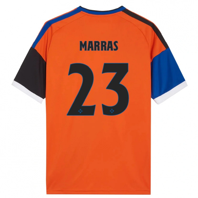 Danxen Dame Tommaso Marras #23 Oransje Blå Svart Hvit Bortetrøye Drakt Trøye 2026/27 Skjorter T-Skjorte