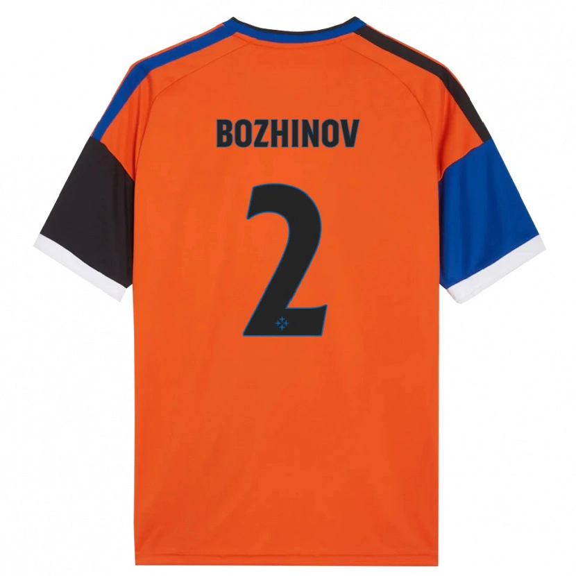 Danxen Dame Rosen Bozhinov #2 Oransje Blå Svart Hvit Bortetrøye Drakt Trøye 2026/27 Skjorter T-Skjorte