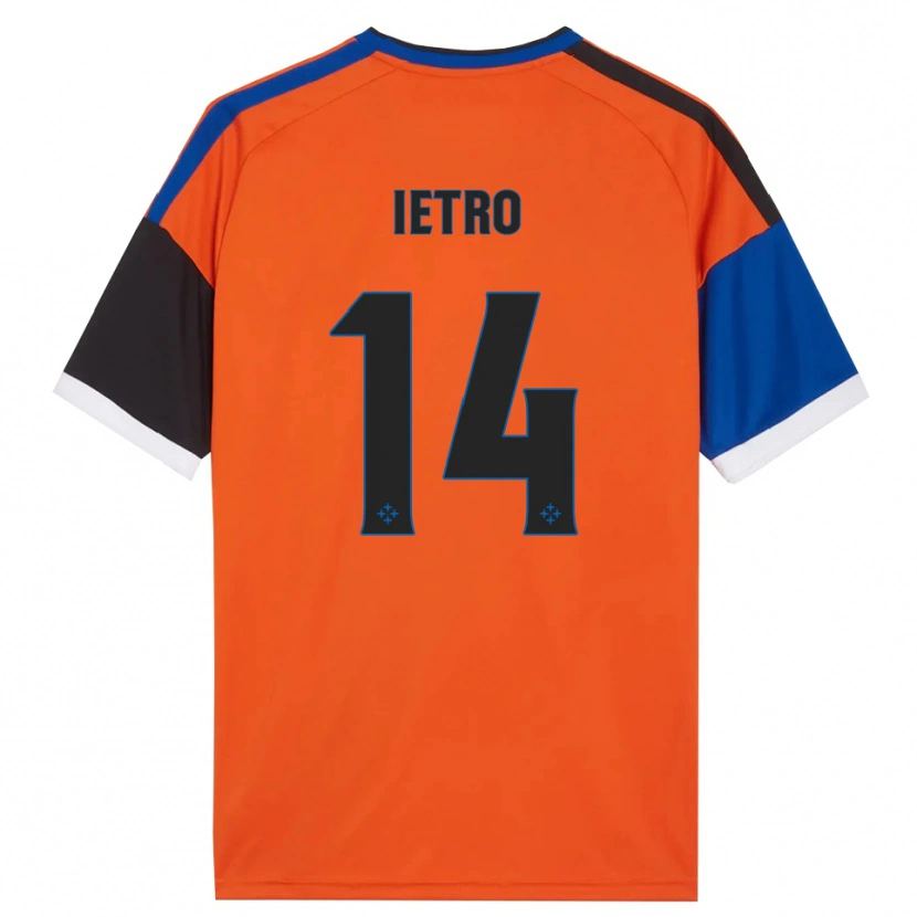 Danxen Dame Alessandro Ietro #14 Oransje Blå Svart Hvit Bortetrøye Drakt Trøye 2026/27 Skjorter T-Skjorte