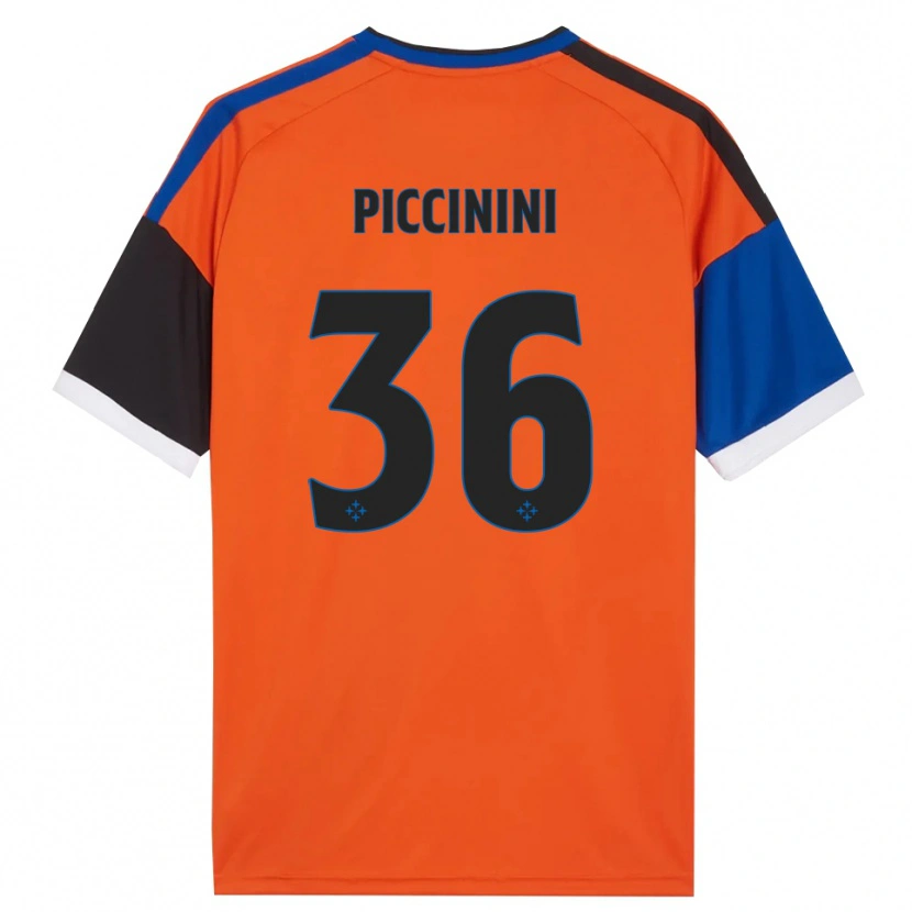 Danxen Dame Gabriele Piccinini #36 Oransje Blå Svart Hvit Bortetrøye Drakt Trøye 2026/27 Skjorter T-Skjorte