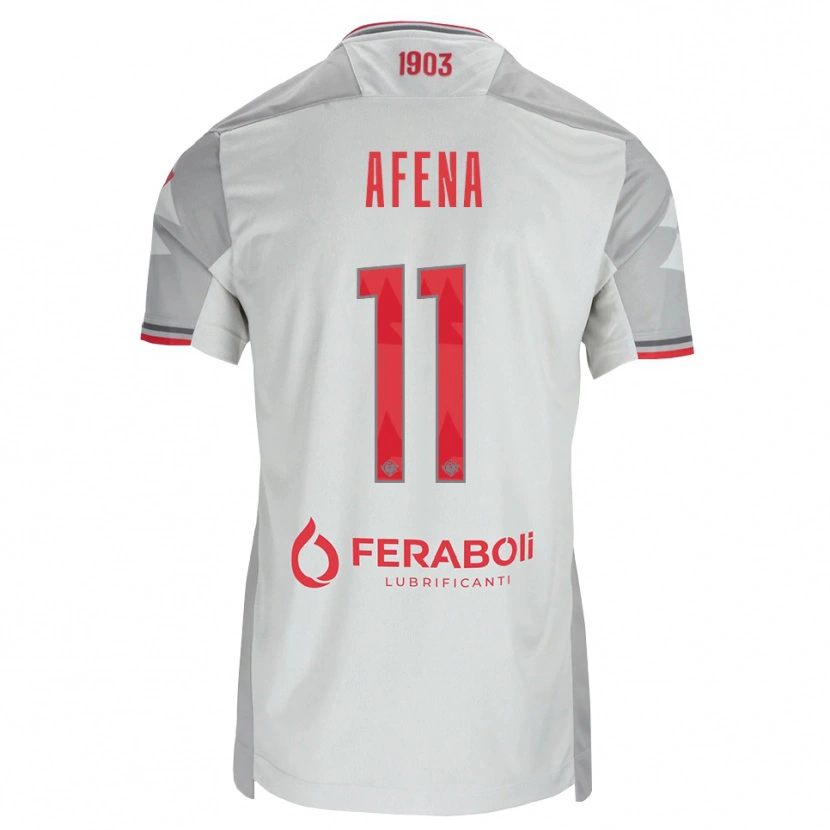 Danxen Dame Felix Afena-Gyan #11 Grå Hvit Rød Bortetrøye Drakt Trøye 2026/27 Skjorter T-Skjorte