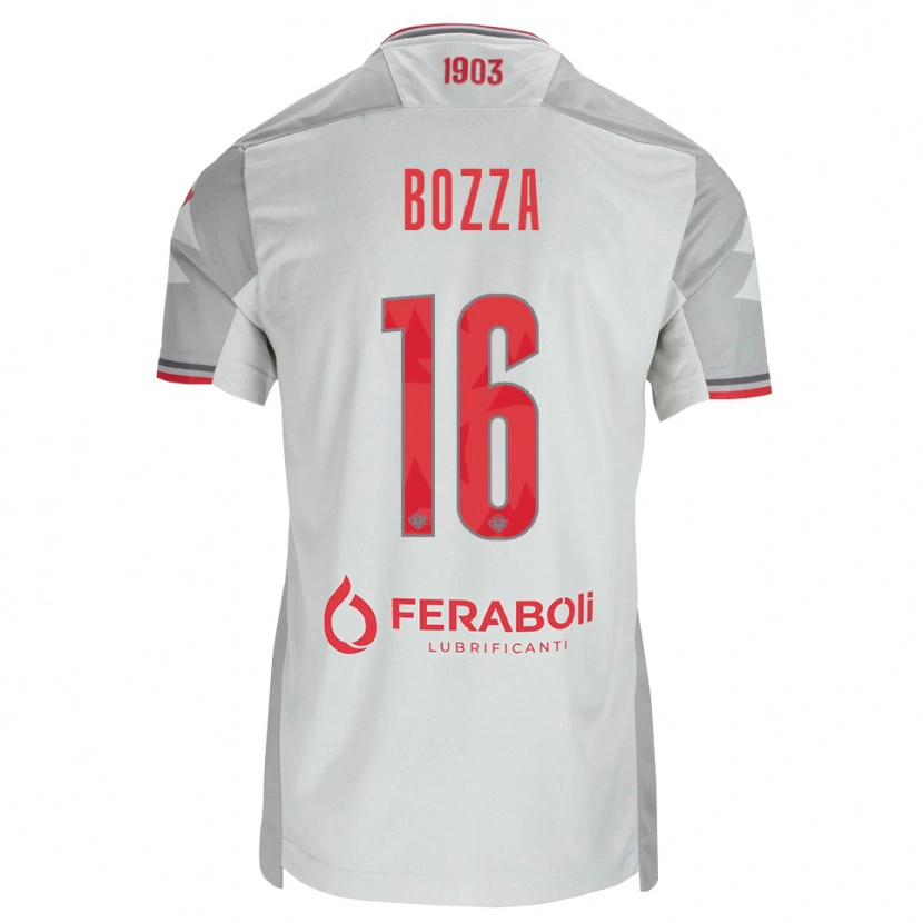 Danxen Dame Mattia Bozza #16 Grå Hvit Rød Bortetrøye Drakt Trøye 2026/27 Skjorter T-Skjorte