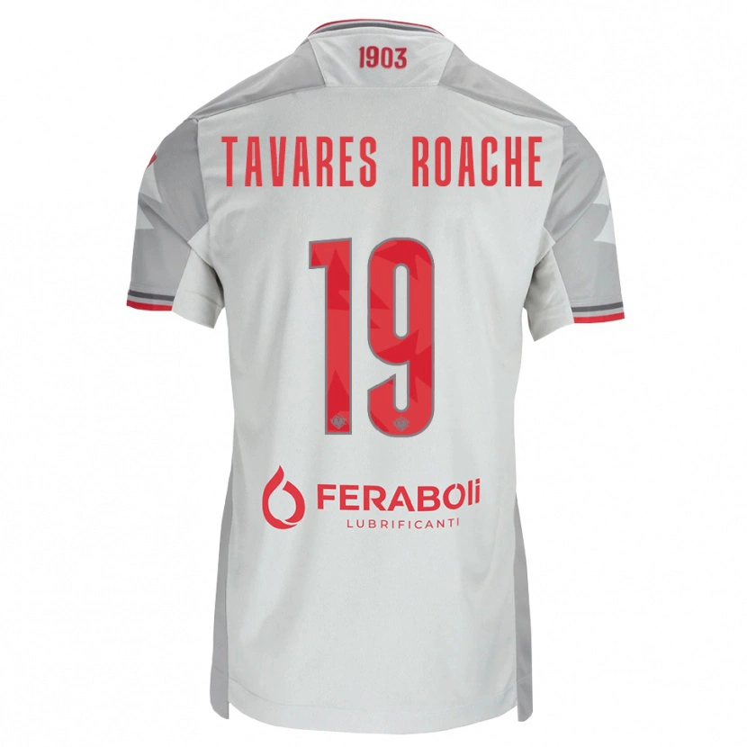 Danxen Dame Carter Tavares Roache #19 Grå Hvit Rød Bortetrøye Drakt Trøye 2026/27 Skjorter T-Skjorte