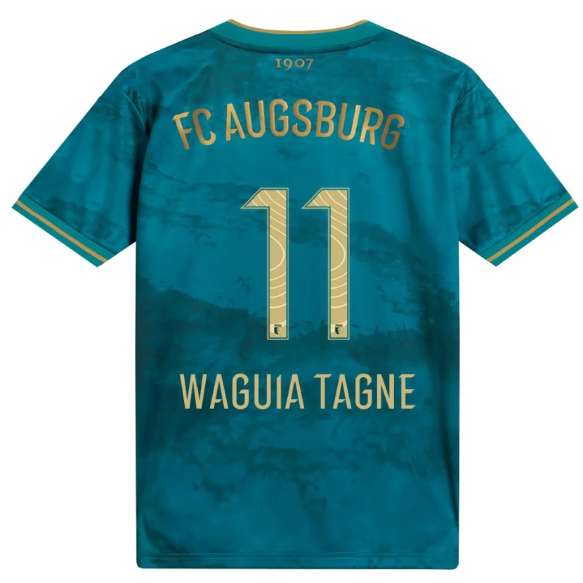 Danxen Dame Evan Waguia Tagne #11 Grønn Brun Bortetrøye Drakt Trøye 2026/27 Skjorter T-Skjorte