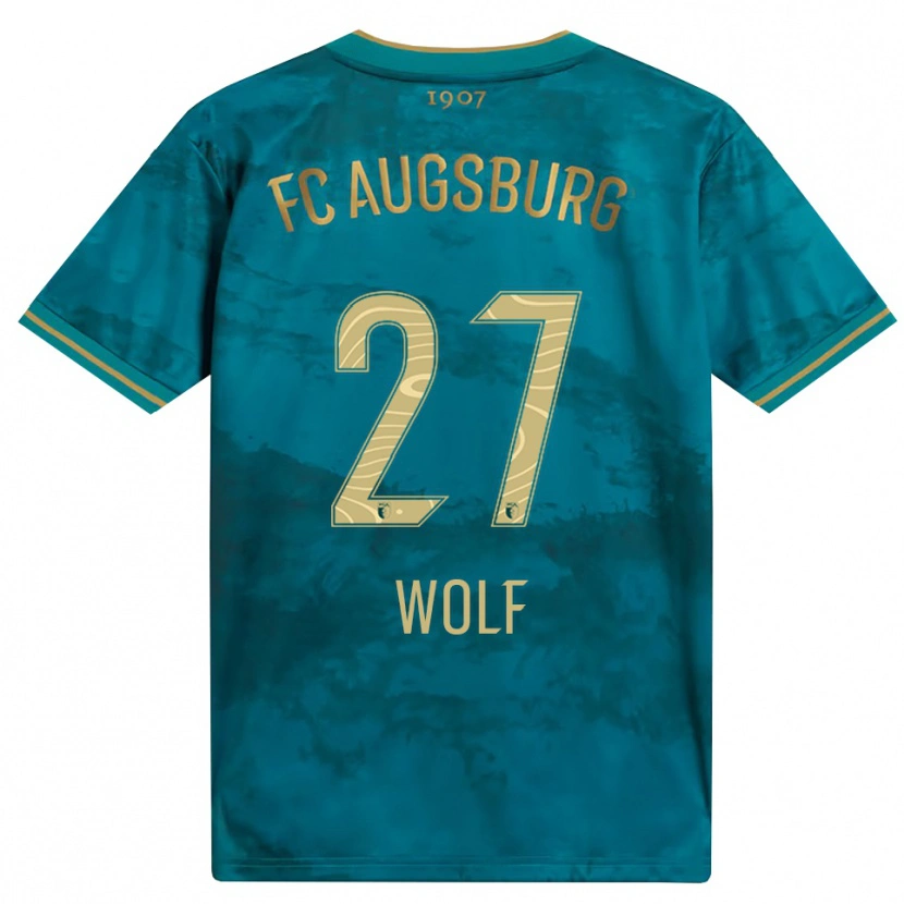 Danxen Dame Marius Wolf #27 Grønn Brun Bortetrøye Drakt Trøye 2026/27 Skjorter T-Skjorte