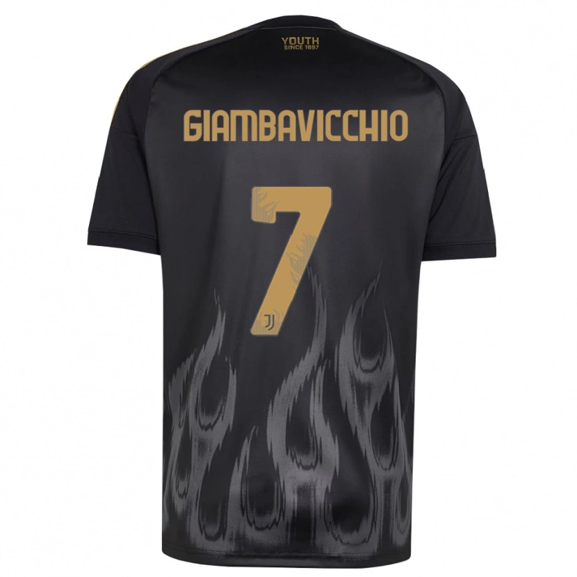 Danxen Dame Franco Giambavicchio #7 Svart Brun Tredje Sett Drakt Trøye 2026/27 Skjorter T-Skjorte
