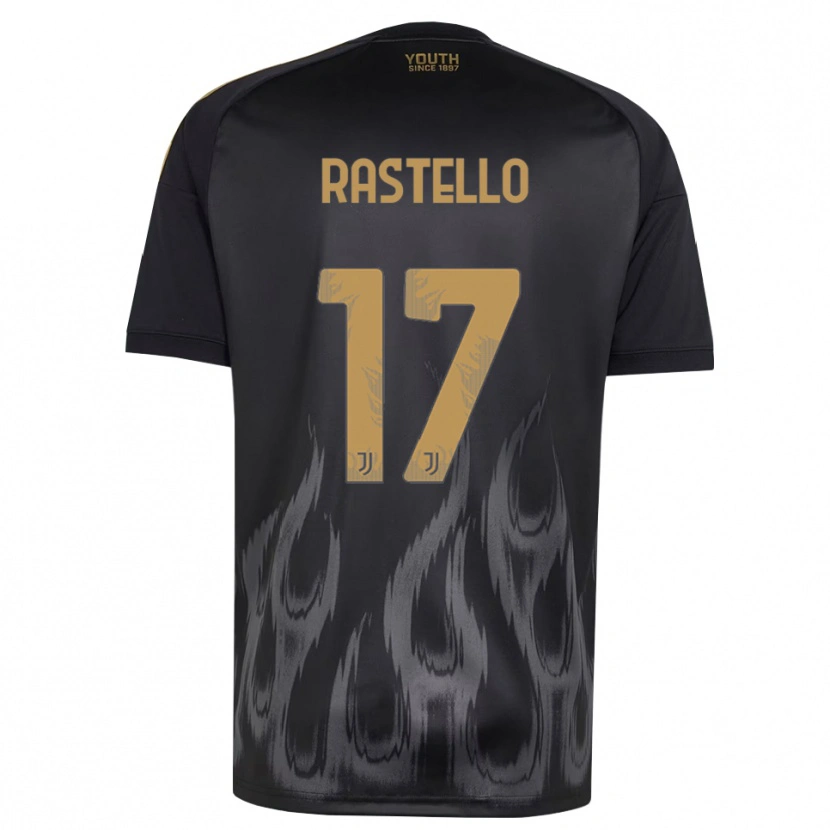 Danxen Dame Edoardo Rastello #17 Svart Brun Tredje Sett Drakt Trøye 2026/27 Skjorter T-Skjorte