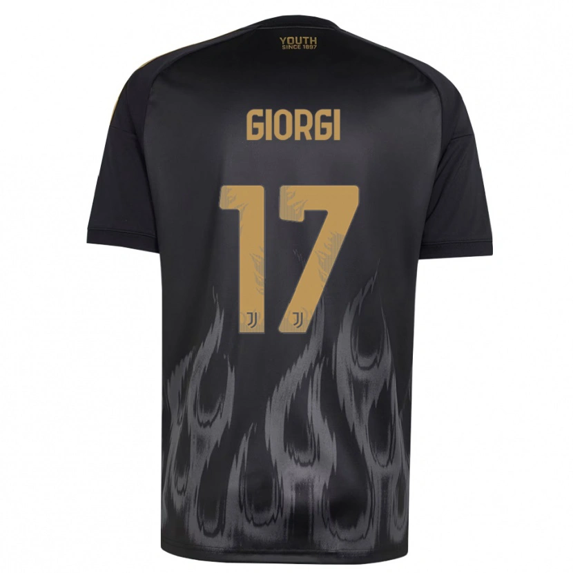 Danxen Dame Lorenzo Giorgi #17 Svart Brun Tredje Sett Drakt Trøye 2026/27 Skjorter T-Skjorte