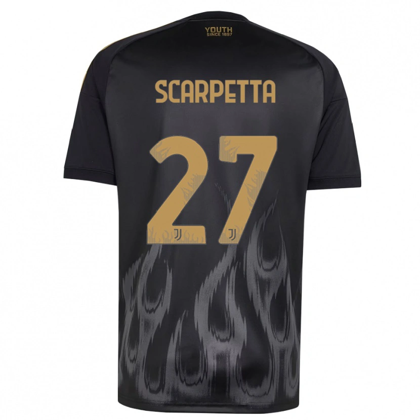 Danxen Dame Jacopo Scarpetta #27 Svart Brun Tredje Sett Drakt Trøye 2026/27 Skjorter T-Skjorte