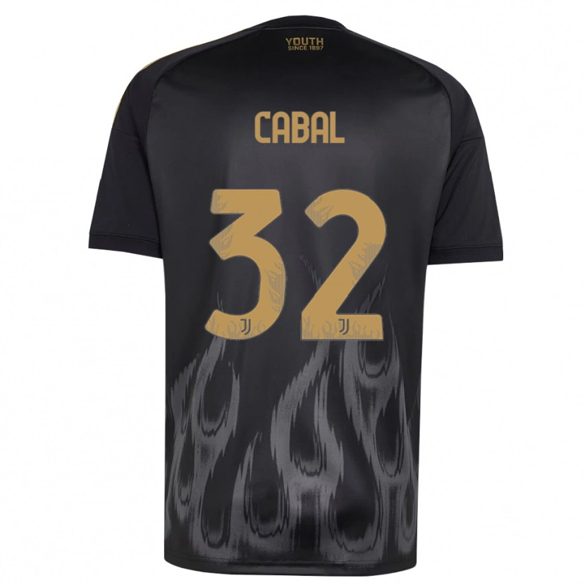 Danxen Dame Juan Cabal #32 Svart Brun Tredje Sett Drakt Trøye 2026/27 Skjorter T-Skjorte