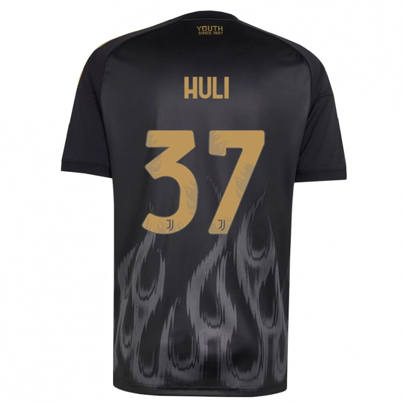 Danxen Dame Raffaele Huli #37 Svart Brun Tredje Sett Drakt Trøye 2026/27 Skjorter T-Skjorte