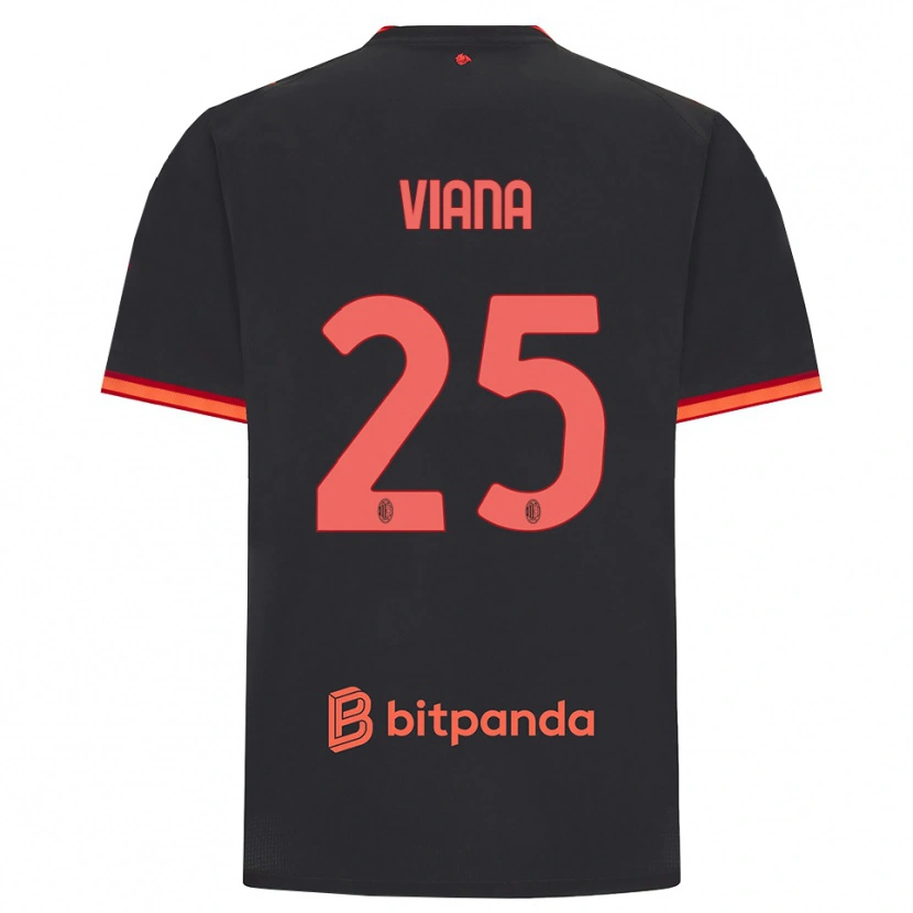 Danxen Dame Viana Seedorf #25 Svart Rød Tredje Sett Drakt Trøye 2026/27 Skjorter T-Skjorte