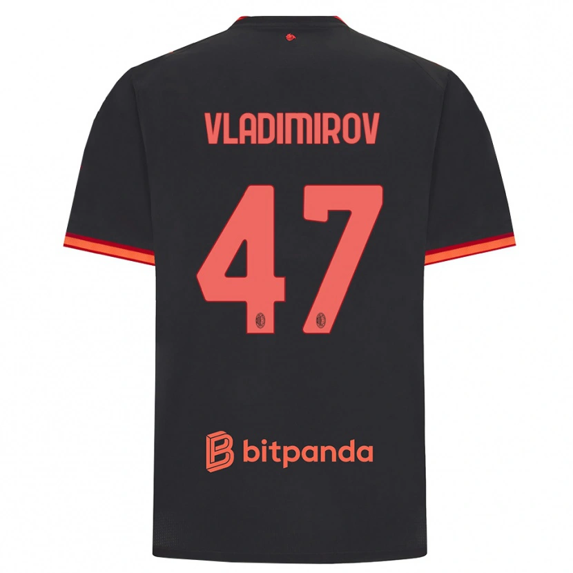 Danxen Dame Valeri Vladimirov #47 Svart Rød Tredje Sett Drakt Trøye 2026/27 Skjorter T-Skjorte