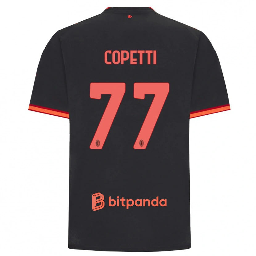 Danxen Dame Matilde Copetti #77 Svart Rød Tredje Sett Drakt Trøye 2026/27 Skjorter T-Skjorte