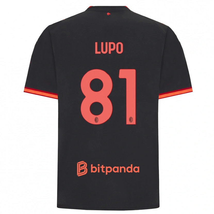 Danxen Dame Simone Lupo #81 Svart Rød Tredje Sett Drakt Trøye 2026/27 Skjorter T-Skjorte