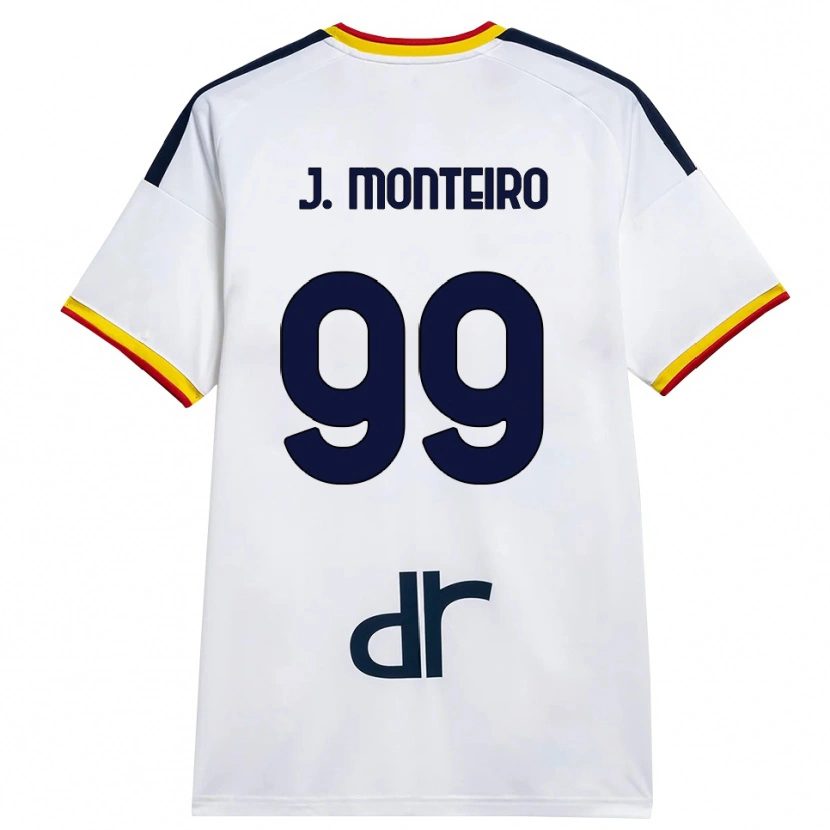Danxen Dame Joël Monteiro #99 Hvit Gul Rød Bortetrøye Drakt Trøye 2026/27 Skjorter T-Skjorte