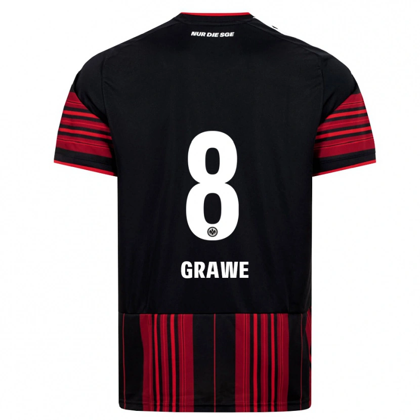 Danxen Barn Lisanne Gräwe #8 Svart Rød Hvit Hjemmetrøye Drakt Trøye 2026/27 Skjorter T-Skjorte