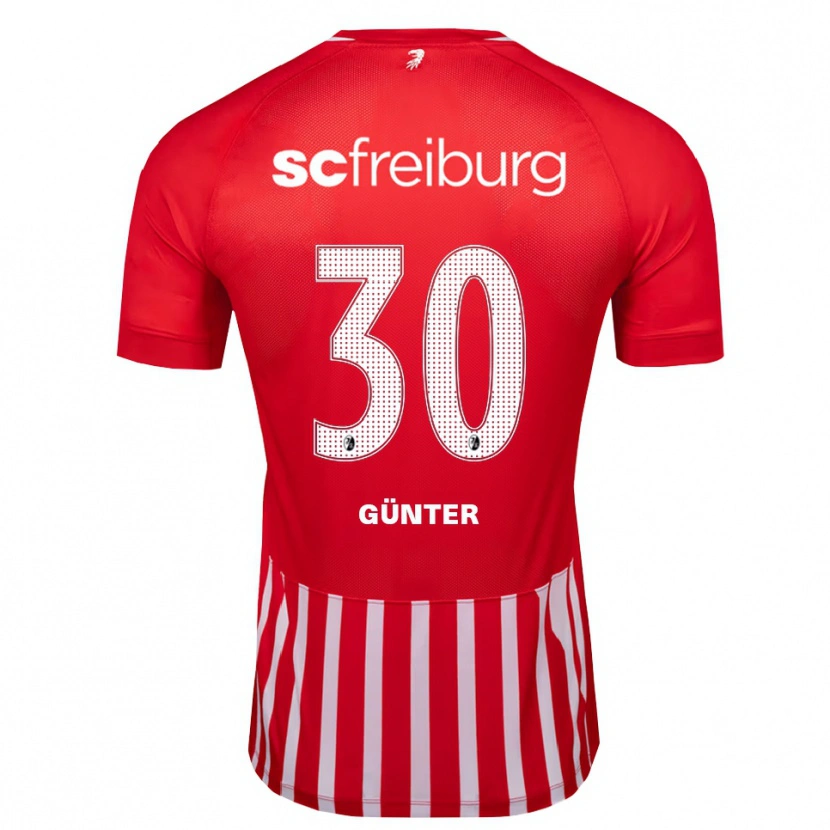 Danxen Barn Christian Günter #30 Rød Hvit Svart Hjemmetrøye Drakt Trøye 2026/27 Skjorter T-Skjorte