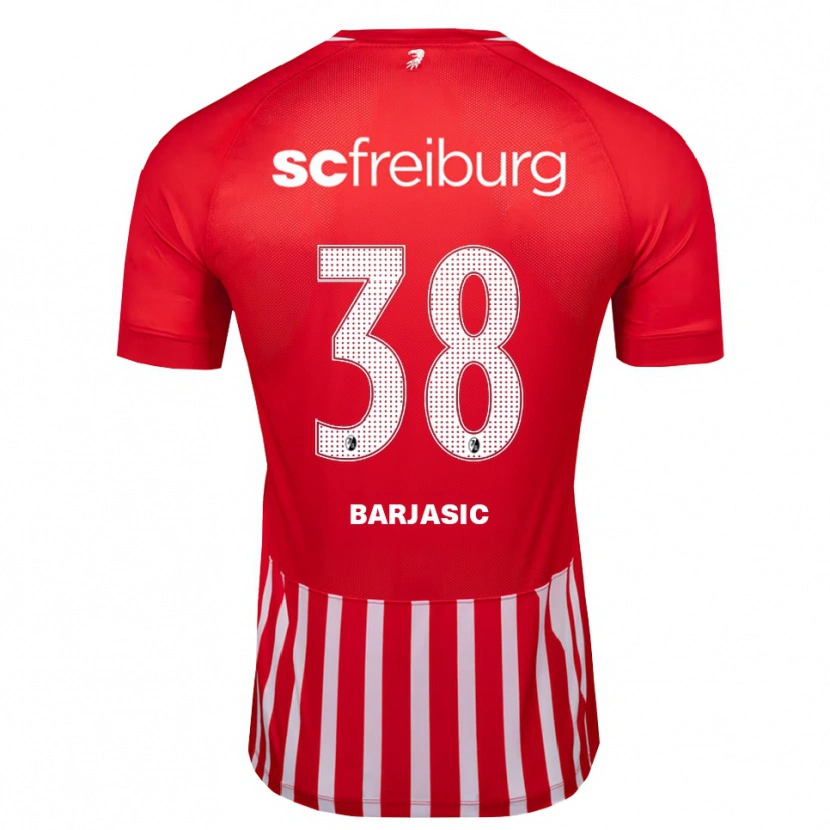 Danxen Barn Josip Barjasic #38 Rød Hvit Svart Hjemmetrøye Drakt Trøye 2026/27 Skjorter T-Skjorte