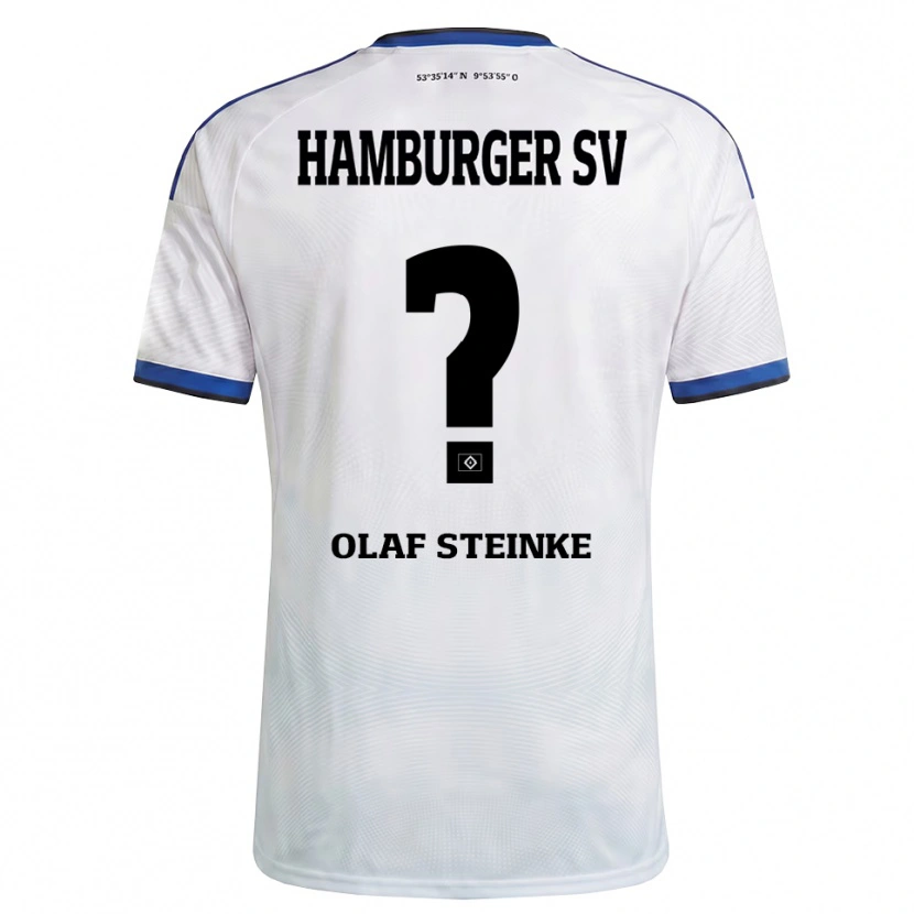 Danxen Barn Eric Olaf Steinke #0 Hvit Svart Blå Hjemmetrøye Drakt Trøye 2026/27 Skjorter T-Skjorte