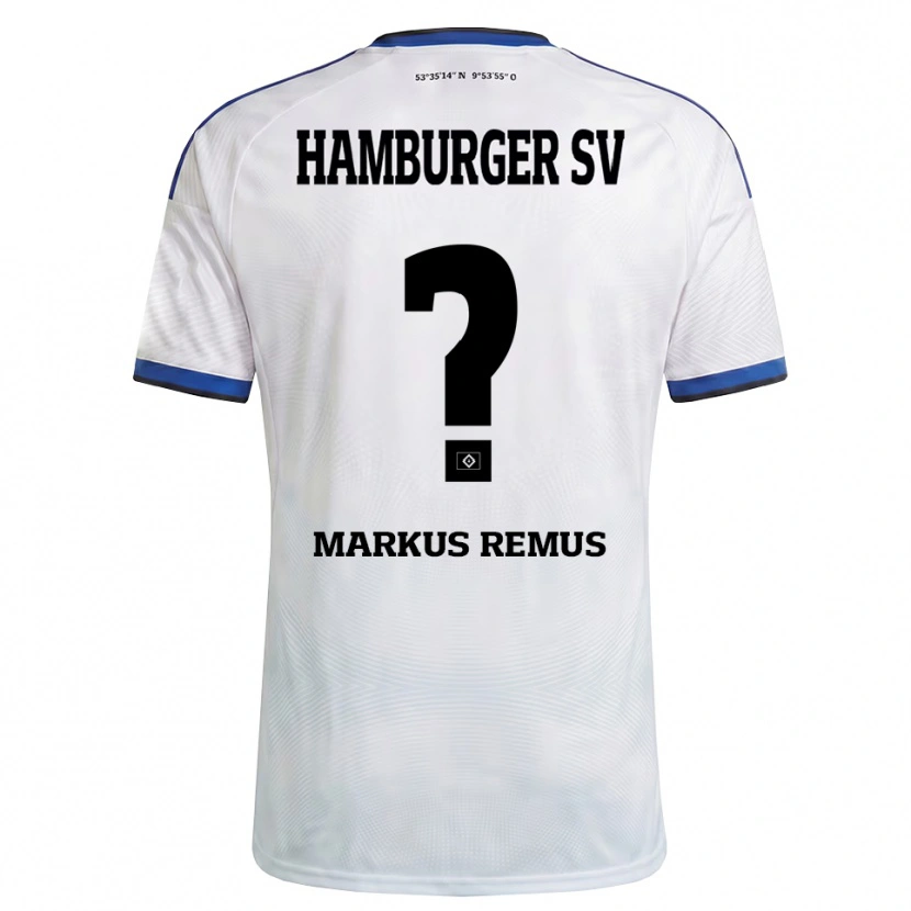 Danxen Barn Markus Remus #0 Hvit Svart Blå Hjemmetrøye Drakt Trøye 2026/27 Skjorter T-Skjorte