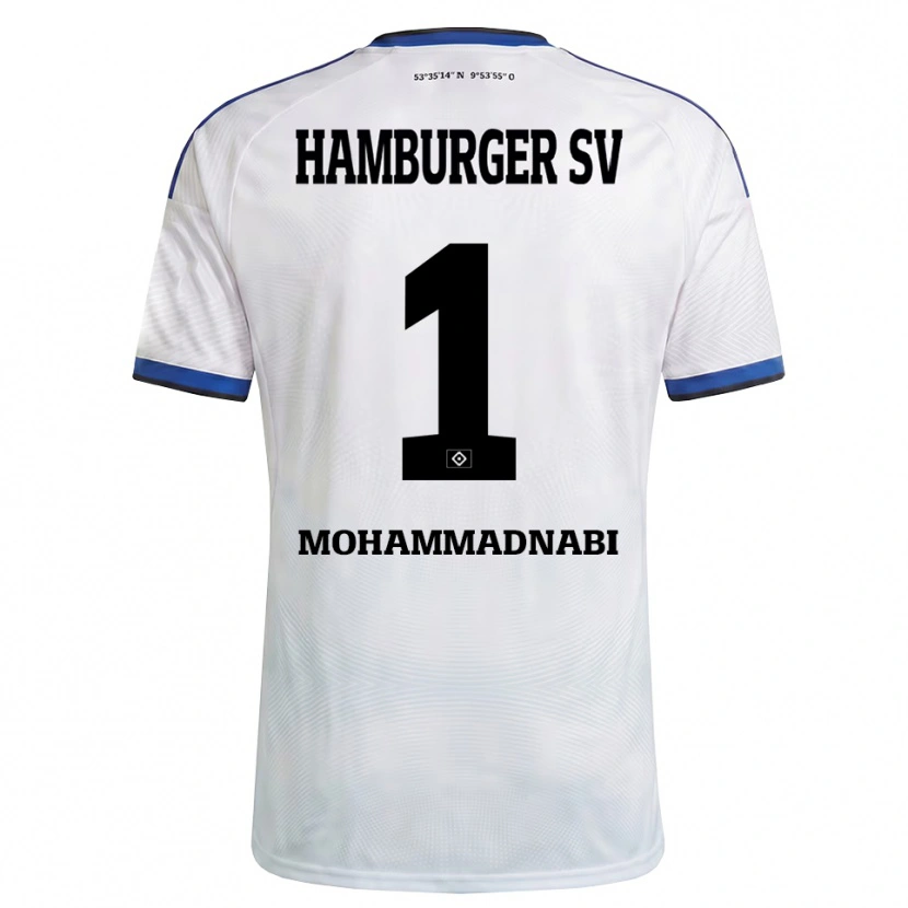 Danxen Barn Benjamin Mohammadnabi #1 Hvit Svart Blå Hjemmetrøye Drakt Trøye 2026/27 Skjorter T-Skjorte