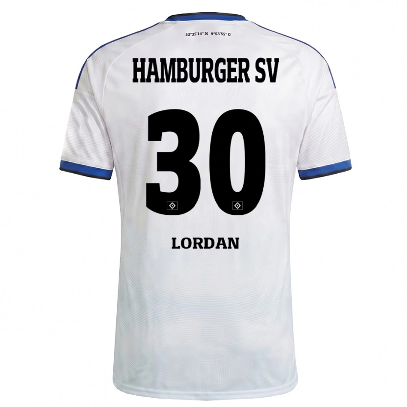 Danxen Barn Dylan Lordan #30 Hvit Svart Blå Hjemmetrøye Drakt Trøye 2026/27 Skjorter T-Skjorte