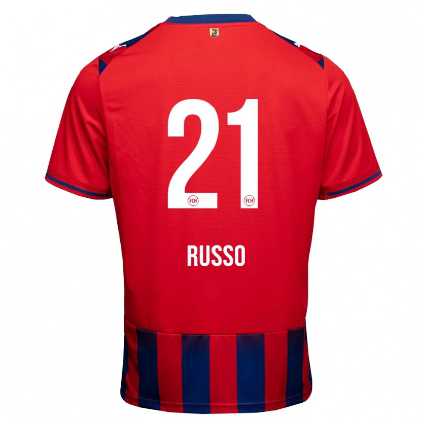 Danxen Barn Gianluca Russo #21 Kongeblå Hvit Rød Hjemmetrøye Drakt Trøye 2026/27 Skjorter T-Skjorte