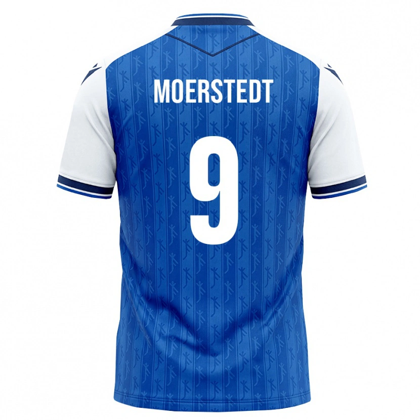Danxen Barn Max Moerstedt #9 Kongeblå Hvit Hjemmetrøye Drakt Trøye 2026/27 Skjorter T-Skjorte