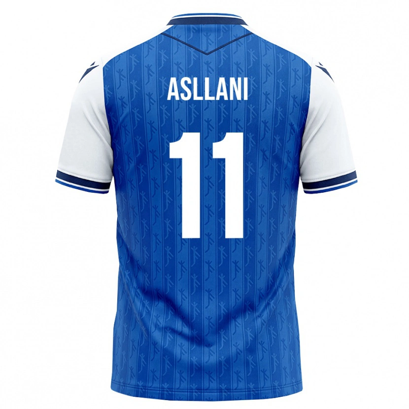 Danxen Barn Fisnik Asllani #11 Kongeblå Hvit Hjemmetrøye Drakt Trøye 2026/27 Skjorter T-Skjorte