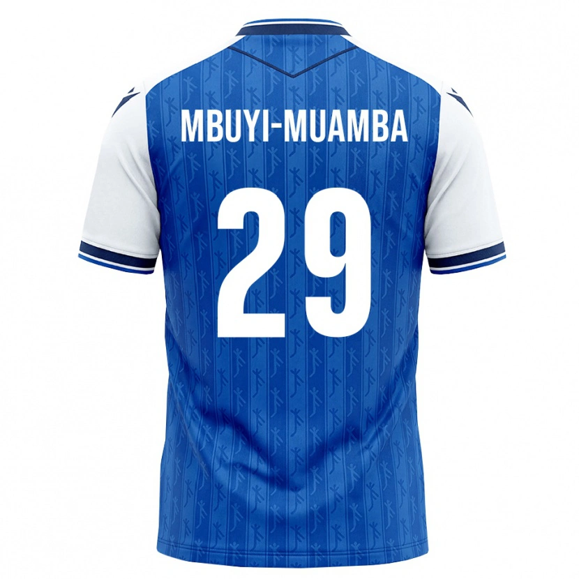 Danxen Barn Hubert Mbuyi-Muamba #29 Kongeblå Hvit Hjemmetrøye Drakt Trøye 2026/27 Skjorter T-Skjorte