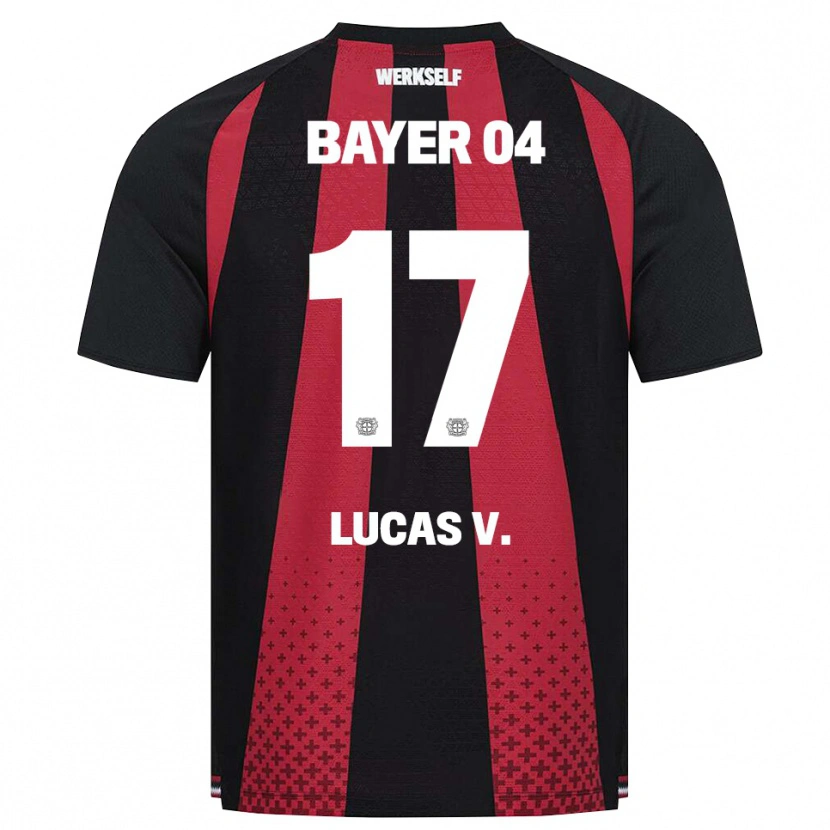 Danxen Barn Lucas Vázquez #17 Svart Hvit Rød Hjemmetrøye Drakt Trøye 2026/27 Skjorter T-Skjorte