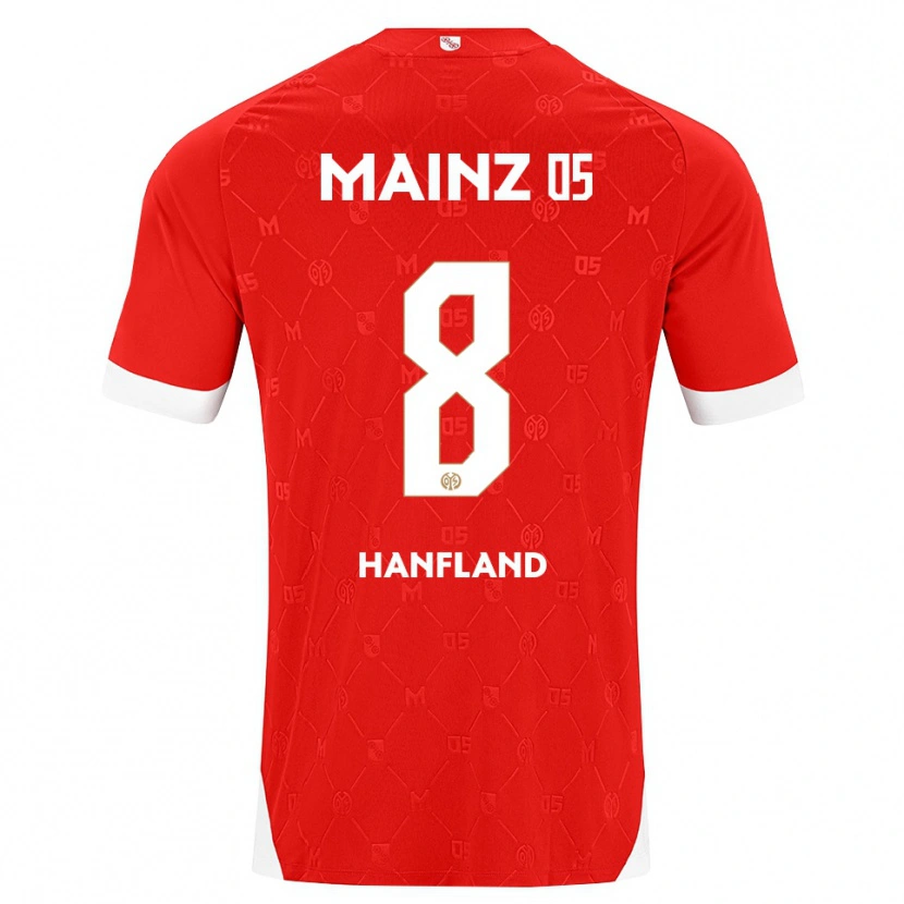 Danxen Barn Paul Hanfland #8 Rød Hvit Hjemmetrøye Drakt Trøye 2026/27 Skjorter T-Skjorte