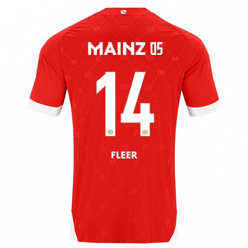 Danxen Barn Mattis Fleer #14 Rød Hvit Hjemmetrøye Drakt Trøye 2026/27 Skjorter T-Skjorte