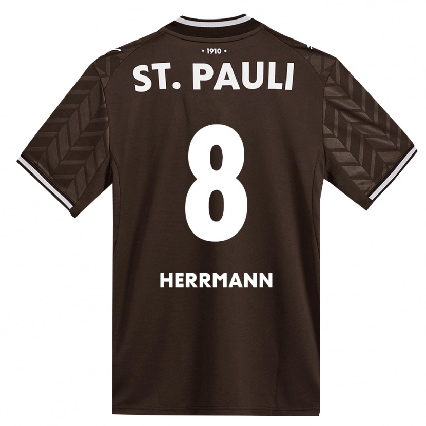 Danxen Barn Mats Herrmann #8 Kaffe Hvit Hjemmetrøye Drakt Trøye 2026/27 Skjorter T-Skjorte