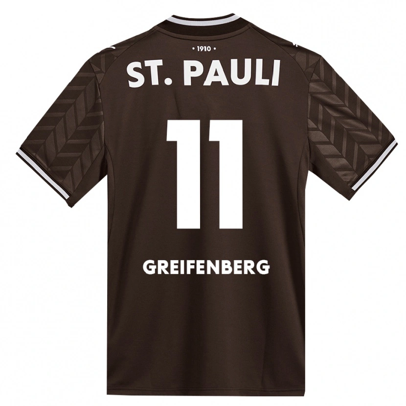 Danxen Barn Ann-Sophie Greifenberg #11 Kaffe Hvit Hjemmetrøye Drakt Trøye 2026/27 Skjorter T-Skjorte