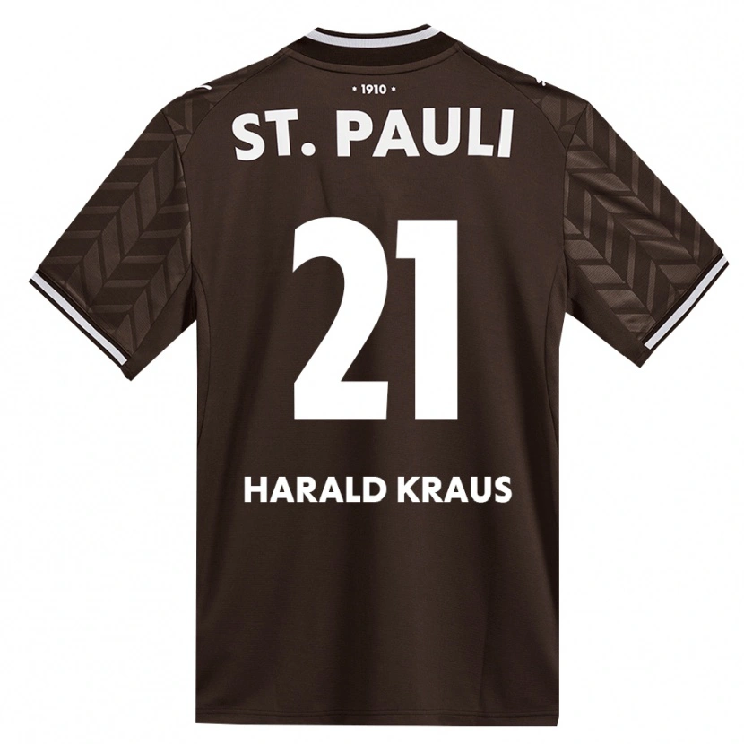 Danxen Barn Stefan Harald Kraus #21 Kaffe Hvit Hjemmetrøye Drakt Trøye 2026/27 Skjorter T-Skjorte