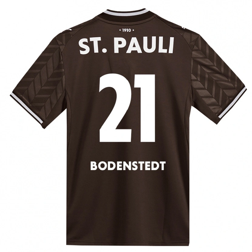 Danxen Barn Paula Bodenstedt #21 Kaffe Hvit Hjemmetrøye Drakt Trøye 2026/27 Skjorter T-Skjorte
