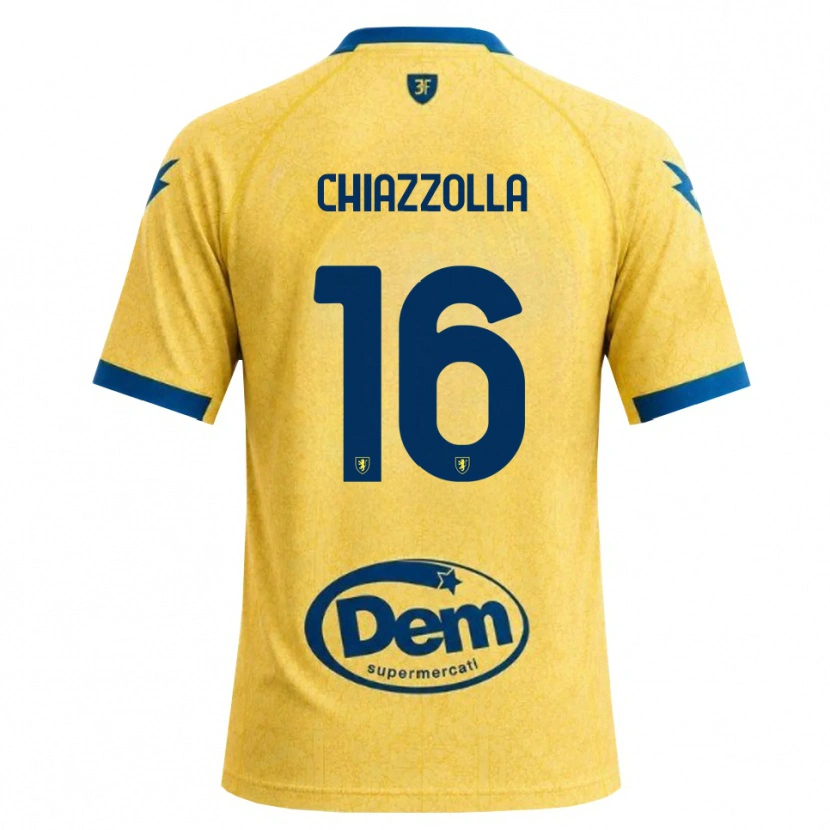 Danxen Barn Marco Chiazzolla #16 Khaki Svart Blå Hjemmetrøye Drakt Trøye 2026/27 Skjorter T-Skjorte