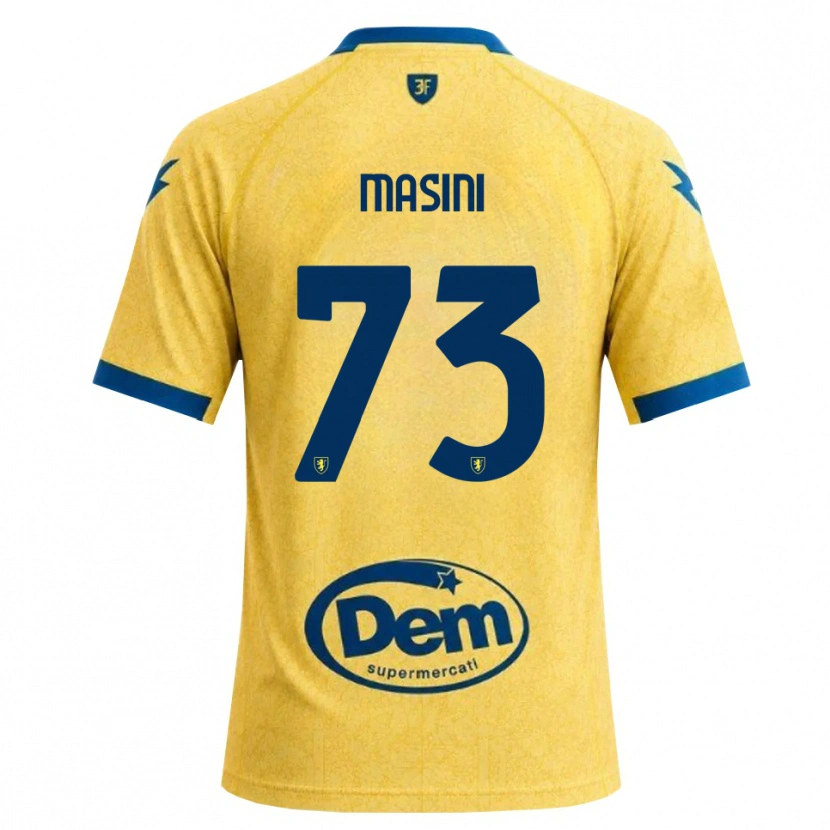 Danxen Barn Patrizio Masini #73 Khaki Svart Blå Hjemmetrøye Drakt Trøye 2026/27 Skjorter T-Skjorte