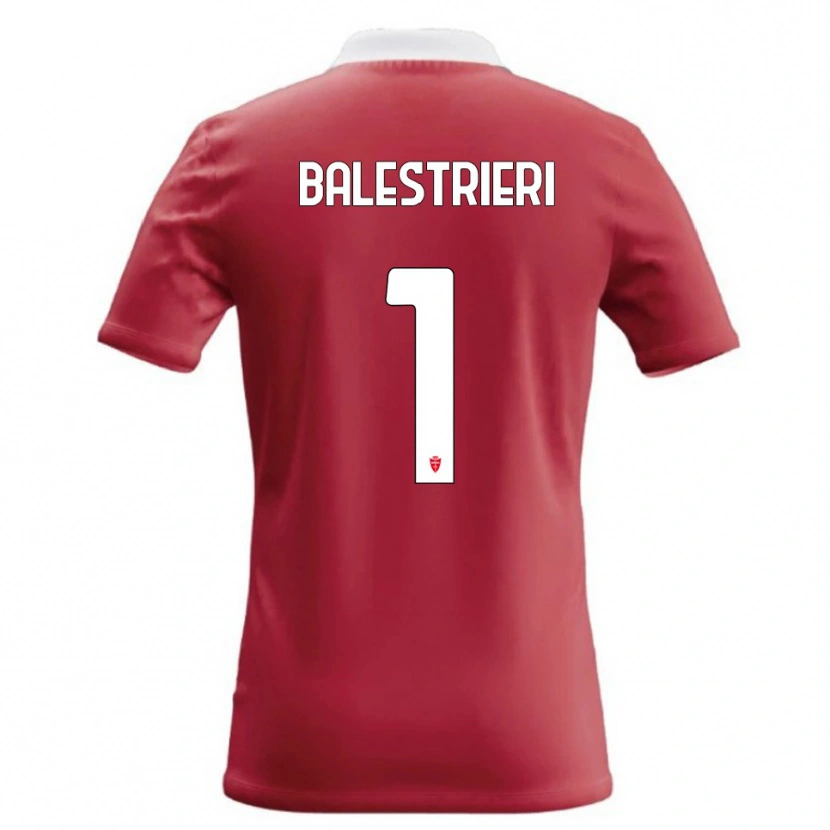 Danxen Barn Alessandro Balestrieri #1 Rød Hvit Hjemmetrøye Drakt Trøye 2026/27 Skjorter T-Skjorte