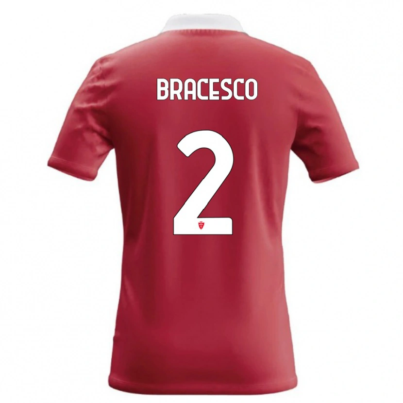 Danxen Barn Riccardo Bracesco #2 Rød Hvit Hjemmetrøye Drakt Trøye 2026/27 Skjorter T-Skjorte