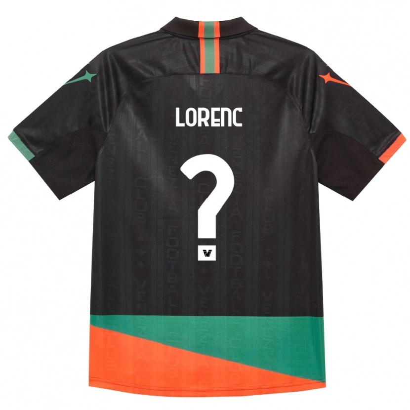 Danxen Barn Riccardo Lorenc #0 Svart Oransje Grønn Hjemmetrøye Drakt Trøye 2026/27 Skjorter T-Skjorte