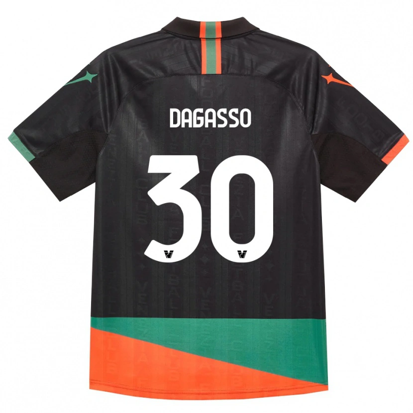 Danxen Barn Matteo Dagasso #30 Svart Oransje Grønn Hjemmetrøye Drakt Trøye 2026/27 Skjorter T-Skjorte