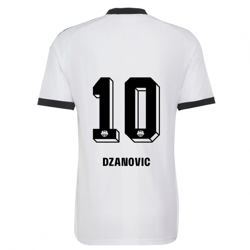 Danxen Barn Benjamin Dzanovic #10 Svart Hvit Bortetrøye Drakt Trøye 2026/27 Skjorter T-Skjorte