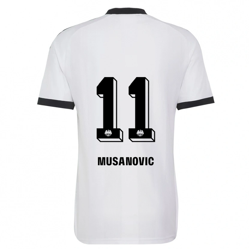Danxen Barn Haris Musanovic #11 Svart Hvit Bortetrøye Drakt Trøye 2026/27 Skjorter T-Skjorte