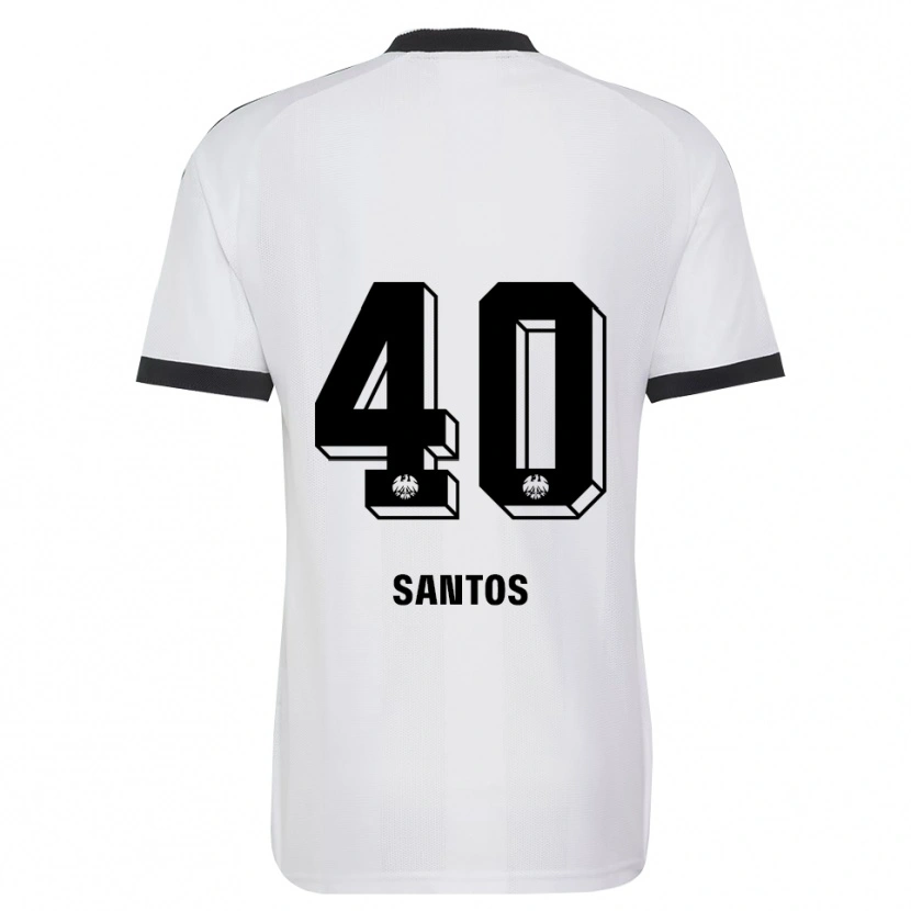 Danxen Barn Kauã Santos #40 Svart Hvit Bortetrøye Drakt Trøye 2026/27 Skjorter T-Skjorte
